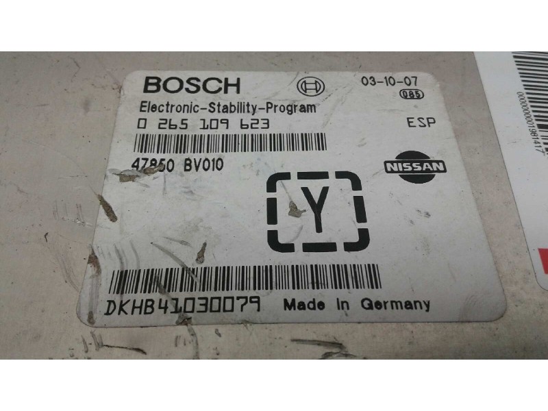 Recambio de centralita abs para nissan primera berlina (p12) referencia OEM IAM 0265109623 351 