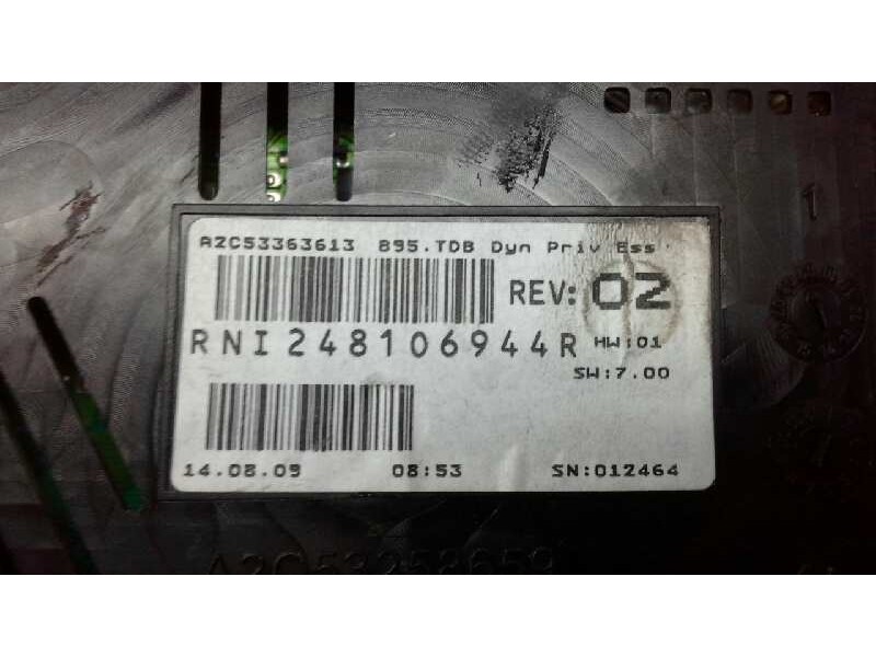 Recambio de cuadro instrumentos para renault megane iii berlina 5 p dynamique referencia OEM IAM 248107628R  