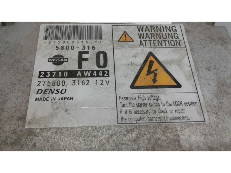 Recambio de centralita motor uce para nissan primera berlina (p12) referencia OEM IAM 23710AW442 351 