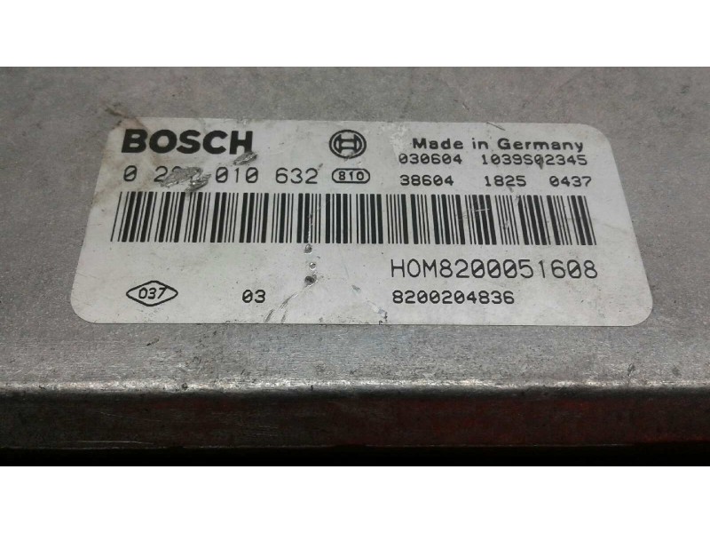 Recambio de centralita motor uce para renault trafic combi (ab 4.01) referencia OEM IAM 0281010632 352 