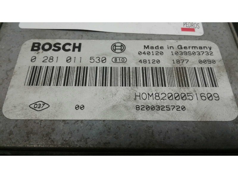Recambio de centralita motor uce para renault trafic caja cerrada (ab 4.01) referencia OEM IAM 0281011530 350 