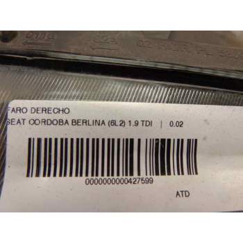 Recambio de faro derecho para bmw serie 5 berlina (e34) 2.0 24v referencia OEM IAM   
