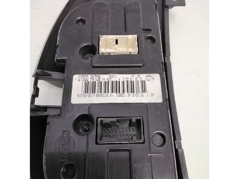 Recambio de mando calefaccion / aire acondicionado para nissan micra (k12e) 1.4 cat referencia OEM IAM 27500AX708  109971