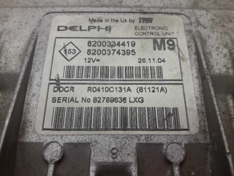 Recambio de centralita motor uce para renault megane ii berlina 3p referencia OEM IAM 8200334419 355 8200374395