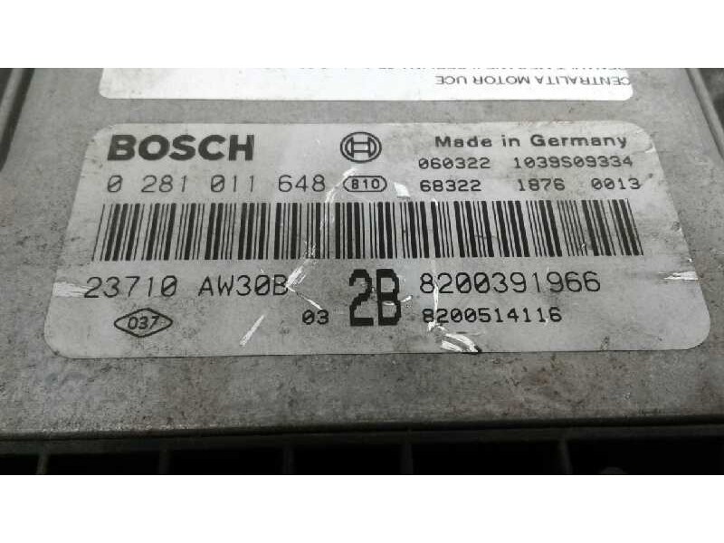 Recambio de centralita motor uce para renault megane ii berlina 3p referencia OEM IAM 0281011648 355 8200391966