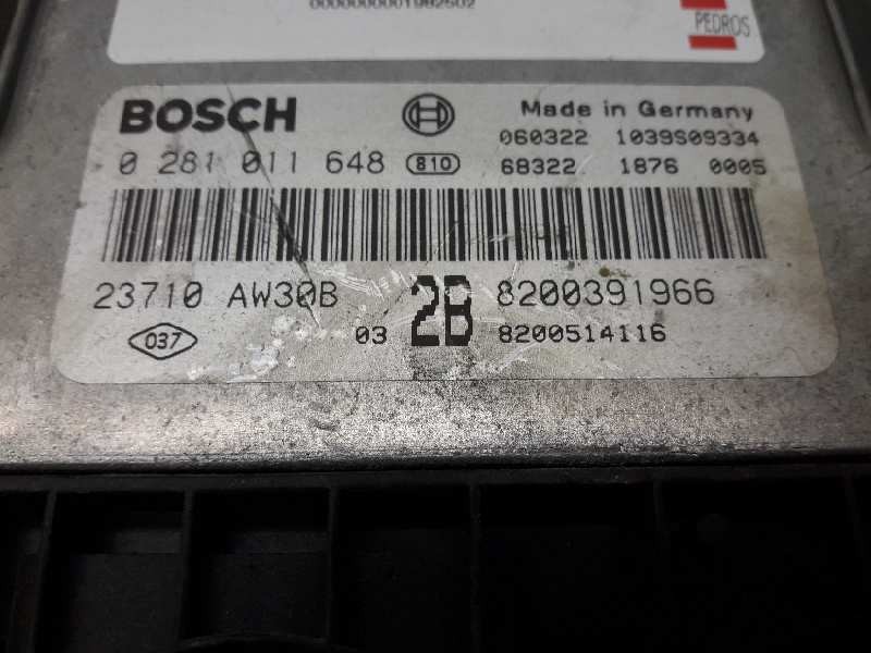 Recambio de centralita motor uce para renault megane ii classic berlina referencia OEM IAM 0281011648 366 8200391966