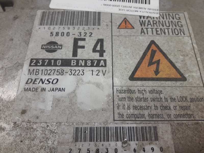 Recambio de centralita motor uce para nissan almera (n16/e) referencia OEM IAM 23710BN87A 368 MB102758-3223