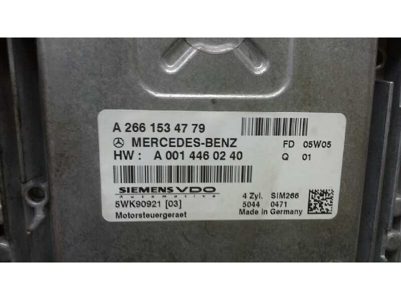 Recambio de centralita motor uce para mercedes clase a (w169) a 170 (169.032) referencia OEM IAM 5WK90921 229 