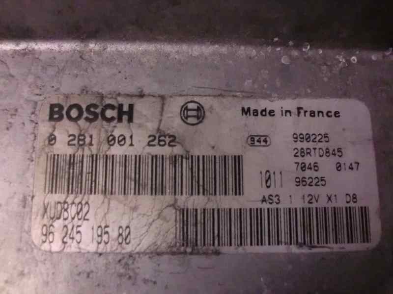 Recambio de centralita motor uce para peugeot 406 berlina (s1/s2) 1.9 turbodiesel referencia OEM IAM 0281001262 9624519580 11016