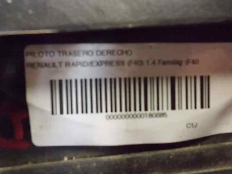 Recambio de piloto trasero derecho para renault rapid/express (f40) 1.4 familiar (f402/40m) referencia OEM IAM 7701031916  