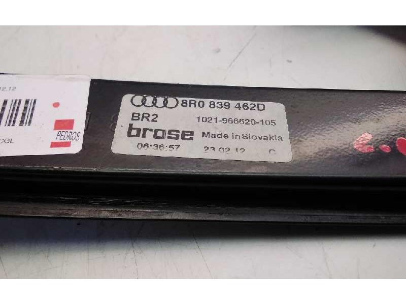 Recambio de elevalunas trasero derecho para audi q5 (8r) 2.0 tdi (125kw) referencia OEM IAM 8R0839462D  