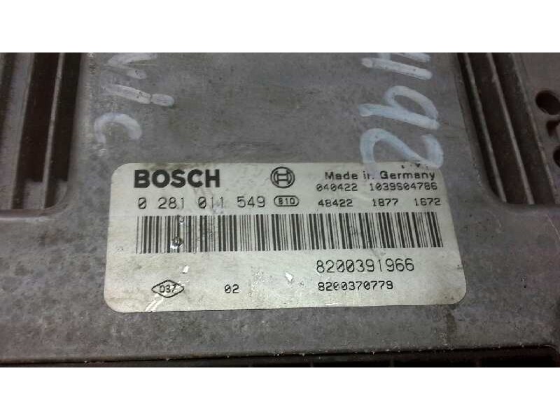 Recambio de centralita motor uce para renault scenic ii luxe privilege referencia OEM IAM 0281011549 290 
