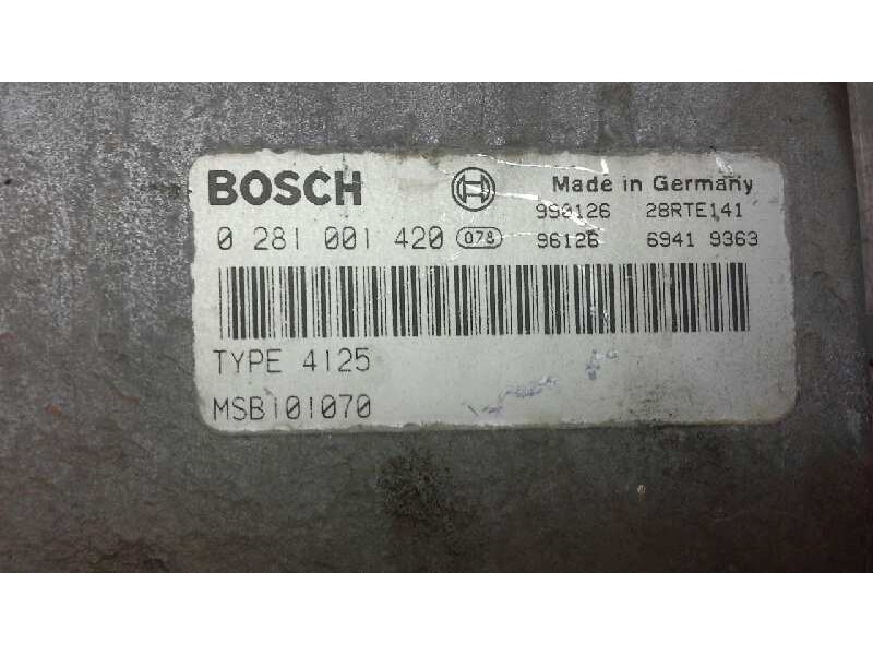 Recambio de centralita motor uce para land rover freelander (ln) 2.0 di hardback (72kw) referencia OEM IAM MSB101071 237 