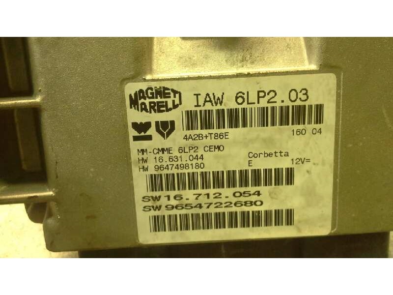 Recambio de centralita motor uce para peugeot 206 berlina xs clim referencia OEM IAM 9654722680 IAW6LP2.03 