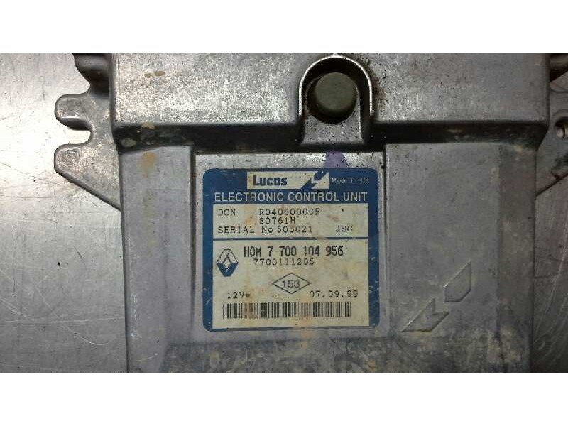 Recambio de centralita motor uce para renault clio ii fase i (b/cbo) 1.9 diesel referencia OEM IAM H0M7700104956 250 