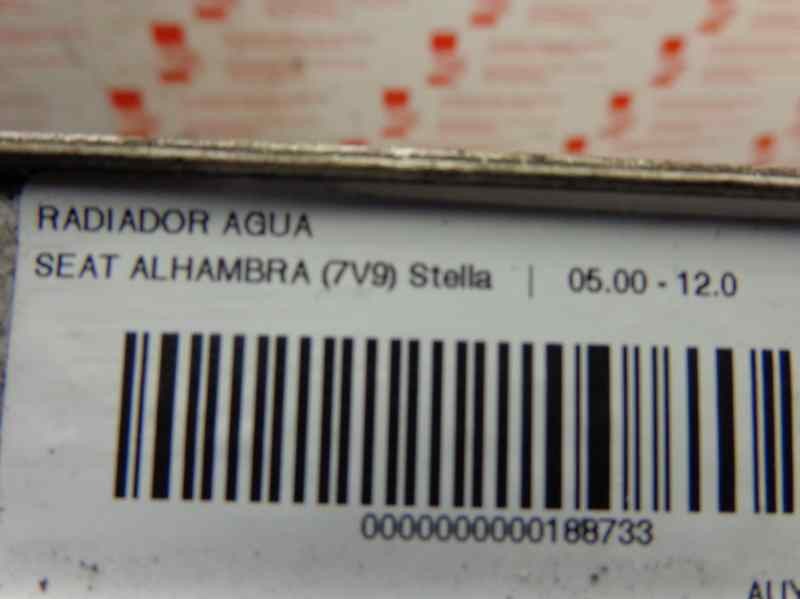 Recambio de radiador agua para seat alhambra (7v9) 1.9 tdi referencia OEM IAM   