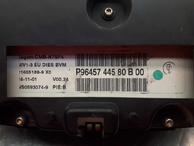 Recambio de cuadro instrumentos para citroen xsara berlina 2.0 hdi exclusive (66kw) referencia OEM IAM P9645744580B00  