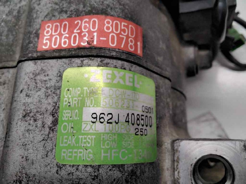 Recambio de compresor aire acondicionado para audi a4 berlina (b5) 1.8 referencia OEM IAM 5062310501 962J408500 