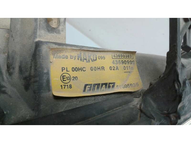 Recambio de faro antiniebla izquierdo para fiat doblo (119) 1.9 8v multijet active com. (77kw) referencia OEM IAM   