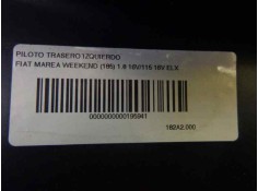 Recambio de piloto trasero izquierdo para fiat marea weekend (185) 1.8 16v/115 16v elx referencia OEM IAM 0046476124   2