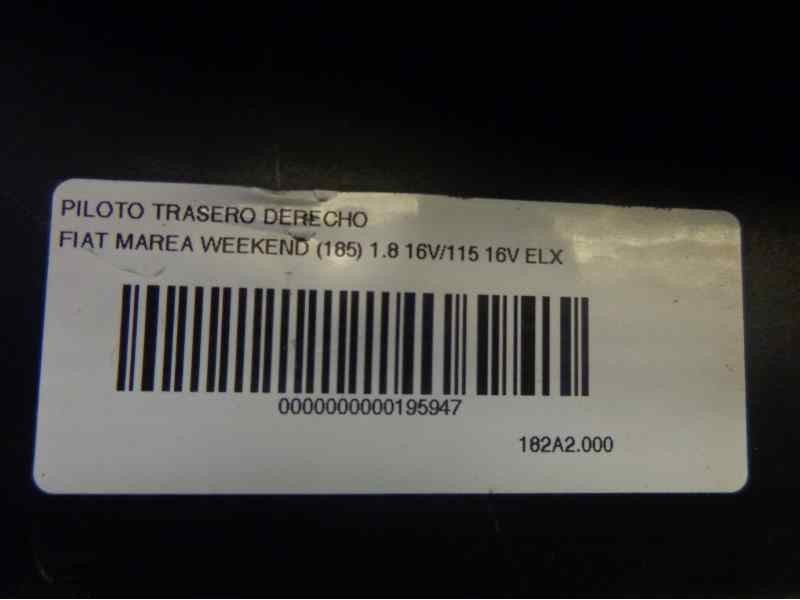 Recambio de piloto trasero derecho para fiat marea weekend (185) 1.8 16v/115 16v elx referencia OEM IAM 0046476123  