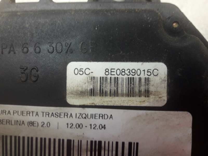 Recambio de cerradura puerta trasera izquierda para audi a4 berlina (8e) 2.0 referencia OEM IAM 8E0839015C  