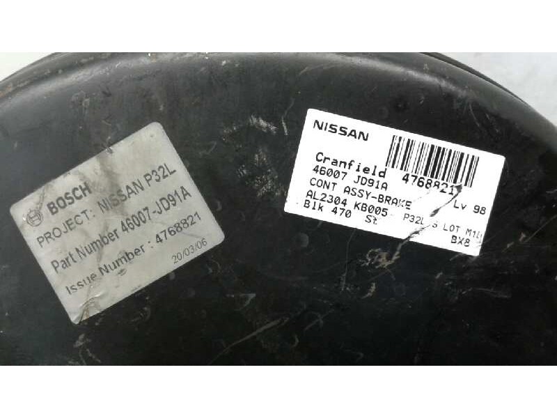 Recambio de servofreno para nissan qashqai (j10) 2.0 dci turbodiesel cat referencia OEM IAM   111286