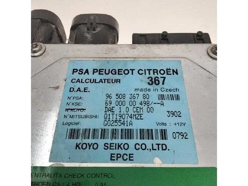 Recambio de centralita check control para citroen c3 1.4 hdi referencia OEM IAM 9650836780  111545