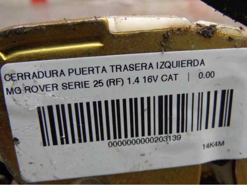 Recambio de cerradura puerta trasera izquierda para mg rover serie 25 (rf) classic (5-ptas.) referencia OEM IAM FQM100830  