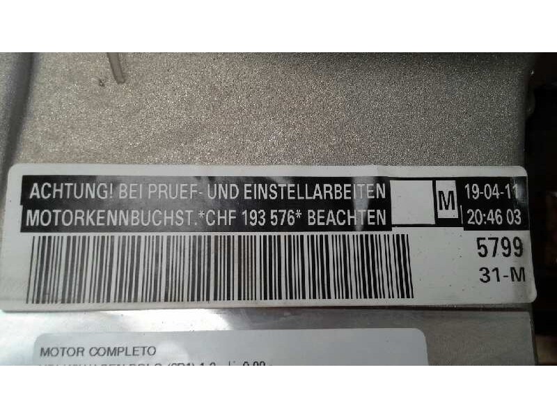 Recambio de motor completo para volkswagen polo (6r1) 1.2 referencia OEM IAM CHF  