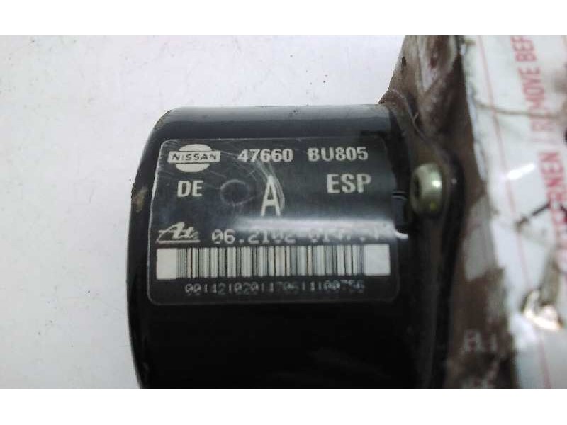Recambio de centralita abs para nissan qashqai (j10) referencia OEM IAM 47660BU805  
