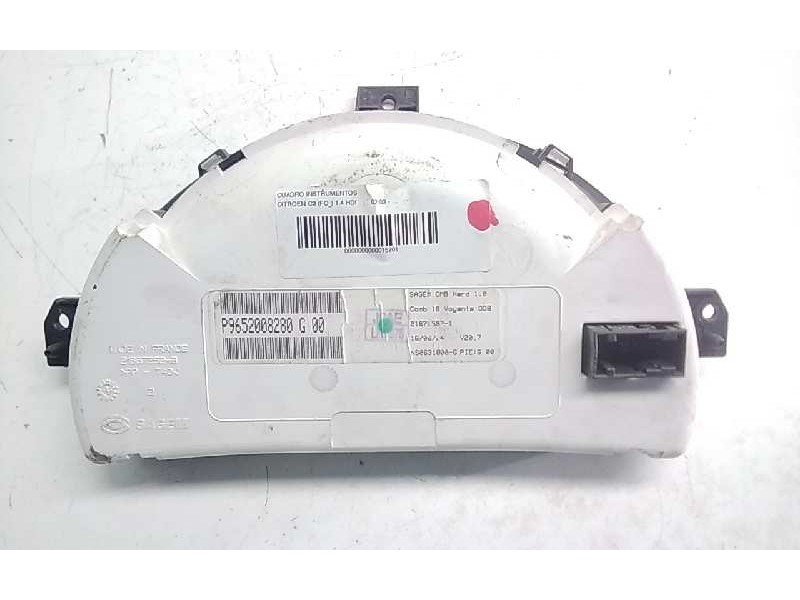 Recambio de cuadro instrumentos para citroen c3 1.4 hdi referencia OEM IAM P9652008280  111753