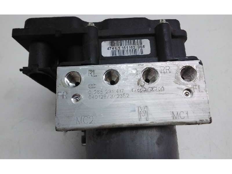 Recambio de centralita abs para nissan almera tino (v10m) referencia OEM IAM 0265231417  