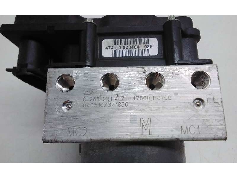 Recambio de centralita abs para nissan almera tino (v10m) referencia OEM IAM 0265231417  