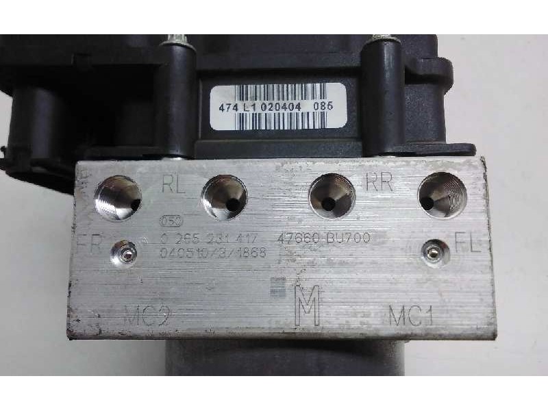 Recambio de centralita abs para nissan almera tino (v10m) referencia OEM IAM 0265231417  