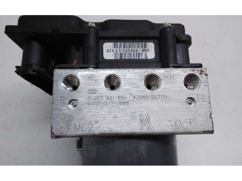 Recambio de centralita abs para nissan almera tino (v10m) referencia OEM IAM 0265231417  