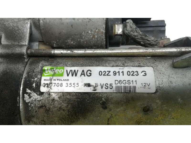 Recambio de motor arranque para seat ibiza (6p1) reference referencia OEM IAM 02Z911023G  
