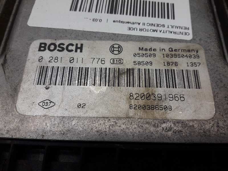 Recambio de centralita motor uce para renault scenic ii authentique referencia OEM IAM 0281011776 369 8200391966