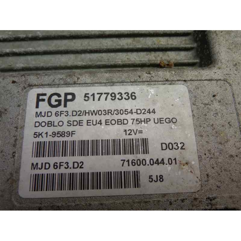 Recambio de centralita motor uce para fiat doblo (119) 1.3 16v jtd active multijet referencia OEM IAM 0051758208 239 