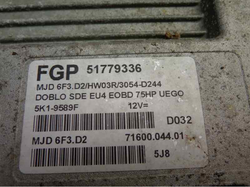 Recambio de centralita motor uce para fiat doblo (119) 1.3 16v jtd active multijet referencia OEM IAM 0051758208 239 