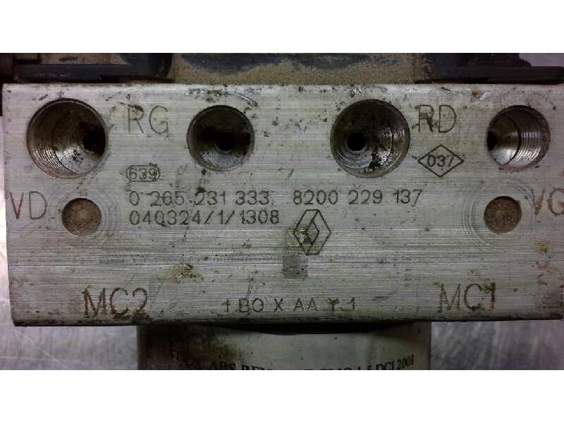 Recambio de centralita abs para renault clio iii 1.5 dci diesel referencia OEM IAM 0265231333  