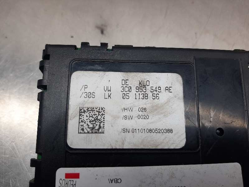 Recambio de centralita check control para volkswagen passat berlina (3c2) highline referencia OEM IAM 3C0953549AE  