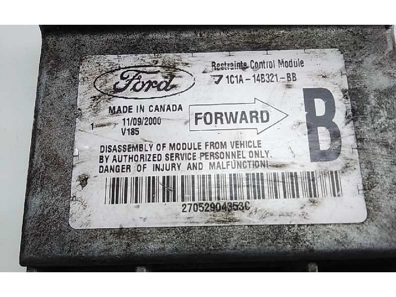 Recambio de centralita airbag para ford transit caja cerrada, larga (fy) (2000 =>) referencia OEM IAM 1C1A14B321BB  