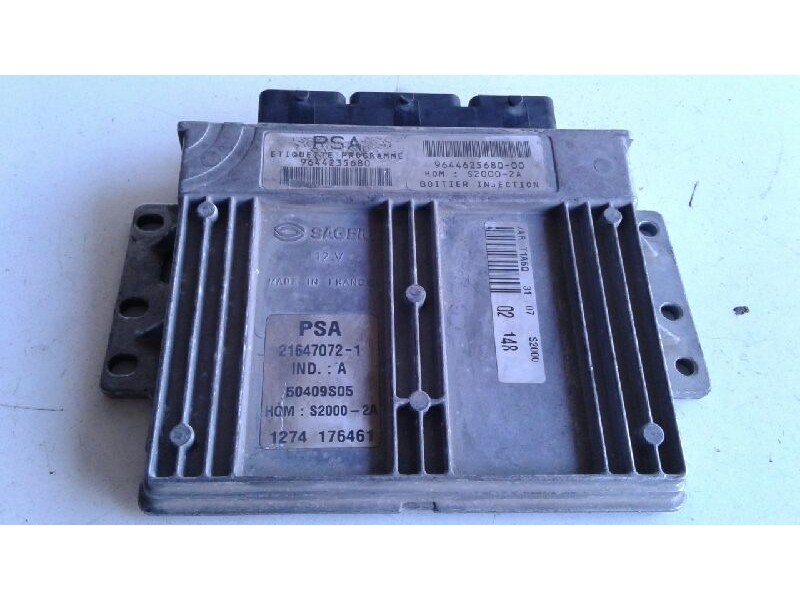 Recambio de centralita motor uce para peugeot 206 berlina 1.4 referencia OEM IAM 9644625680 9644235680 21647072-1