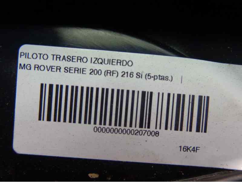 Recambio de piloto trasero izquierdo para mg rover serie 200 (rf) 216 si (5-ptas.) referencia OEM IAM   