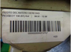 Recambio de piloto delantero derecho para peugeot 106 (s1) 1.0 referencia OEM IAM    2
