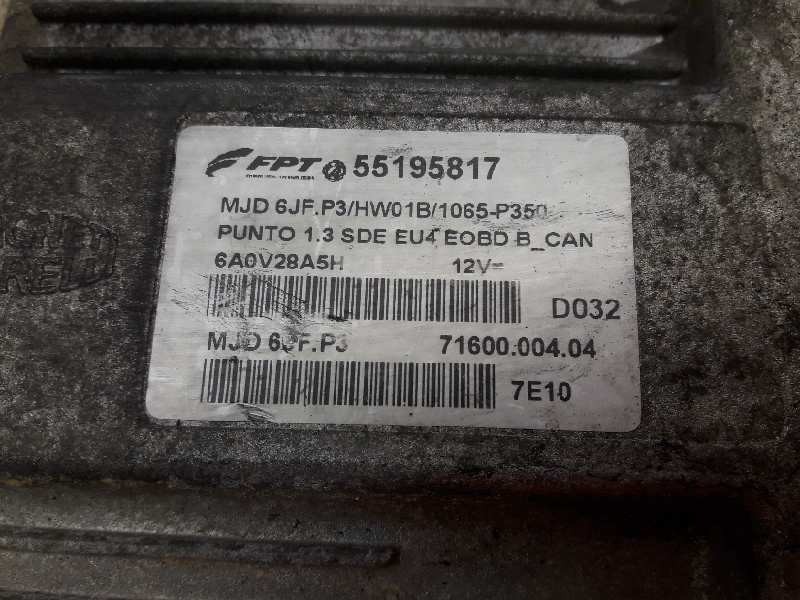 Recambio de centralita motor uce para fiat punto berlina (188) 1.3 16v multijet feel referencia OEM IAM 55195817  