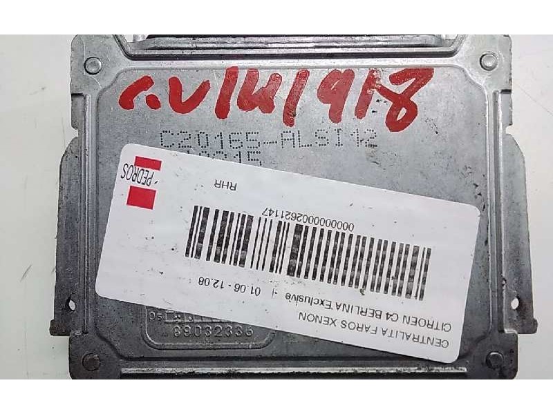 Recambio de centralita faros xenon para citroen c4 berlina exclusive referencia OEM IAM C20165ALSI12  