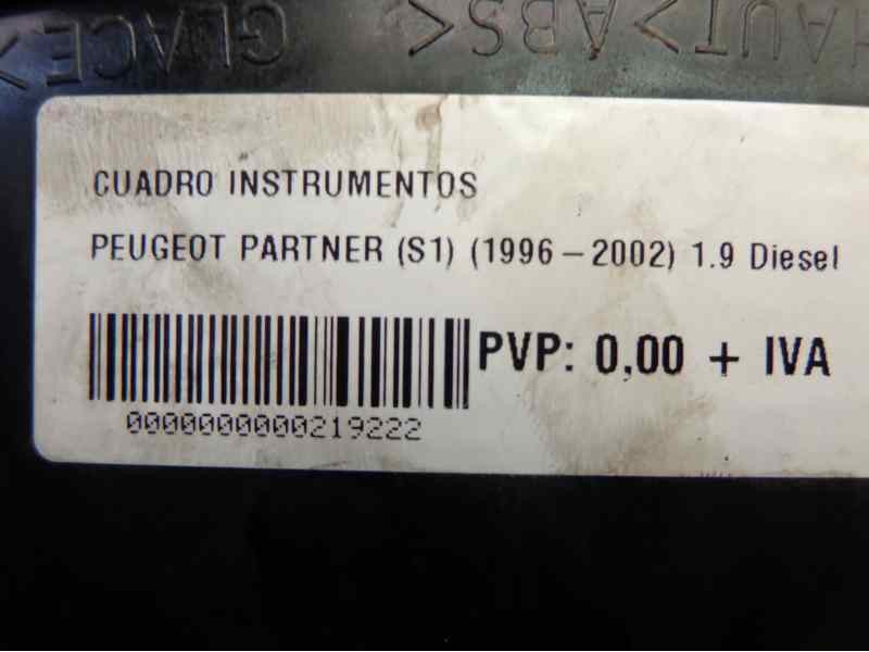 Recambio de cuadro instrumentos para peugeot partner (s1) 1.9 diesel referencia OEM IAM 6113WK  