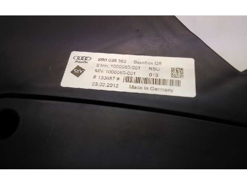 Recambio de subwoofer para audi q5 (8r) 2.0 tdi (125kw) referencia OEM IAM 8R0035382  